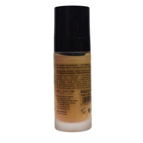 Тональний крем Elixir HD Liquid Foundation 04 Golden Sand 25мл  (скло)