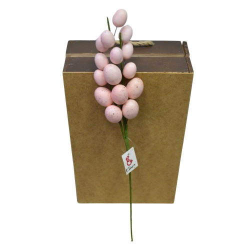 Великодня гілочка Elisey 1шт Рожева (яйця) 5000-011
