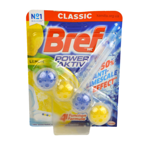 Блок для унітазу Bref Power Aktiv Lemon 1 шт.
