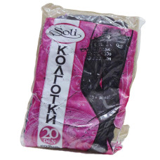 Колготки жіночі Soli 20ден 48-52 К4 чорні 