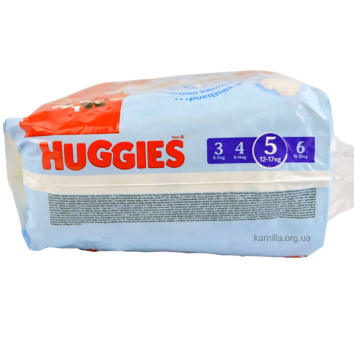 Підгузники-трусики дитячі Huggies For Boys 12-17кг №5 34 шт 