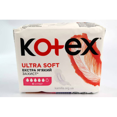 Гігієнічні прокладки Kotex Ultra Soft Super 8 шт