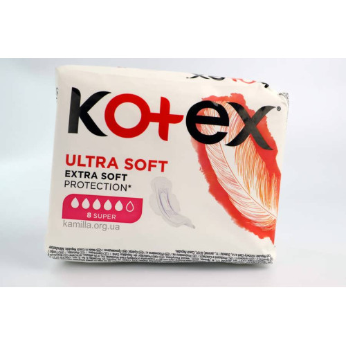 Гігієнічні прокладки Kotex Ultra Soft Super 8 шт