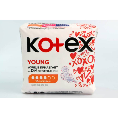 Гігієнічні прокладки Kotex Young Normal 10 шт