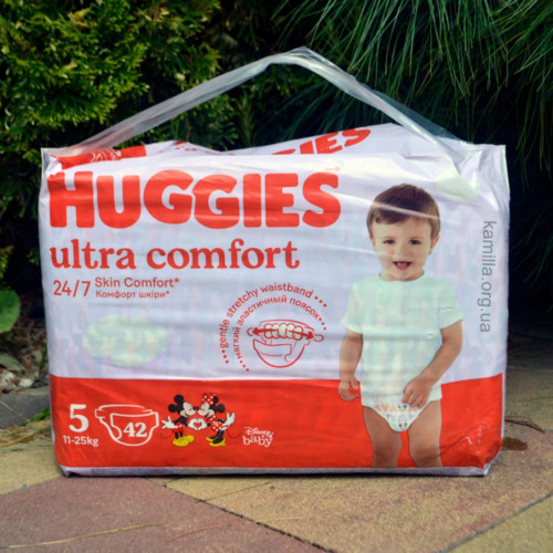 Підгузники дитячі Huggies Ultra Comfort №5 12-22 кг 42 шт 