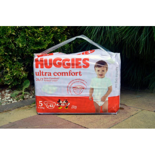 Підгузники дитячі Huggies Ultra Comfort №5 12-22 кг 42 шт 