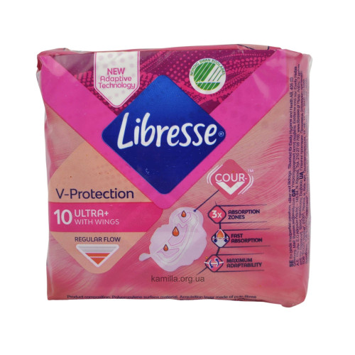 Гігієнічні прокладки Libresse Invisible Soft Normal 10 шт.