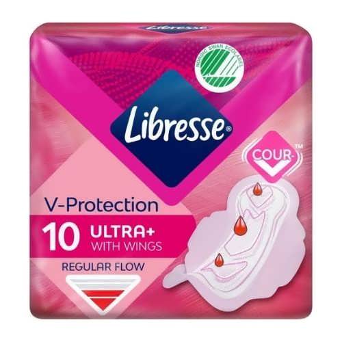 Гігієнічні прокладки Libresse Invisible Soft Normal 10 шт.