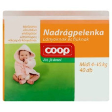 Підгузники дитячі Coop Midi №3 40шт 4-10кг