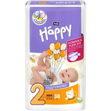 Підгузники дитячі Happy №2 38шт 3-6кг 