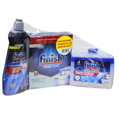 Набір для чищення та обслуговування Finish Economic 2+1шт 