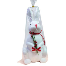 Декор Зайчик 1шт Великий (бархат)
