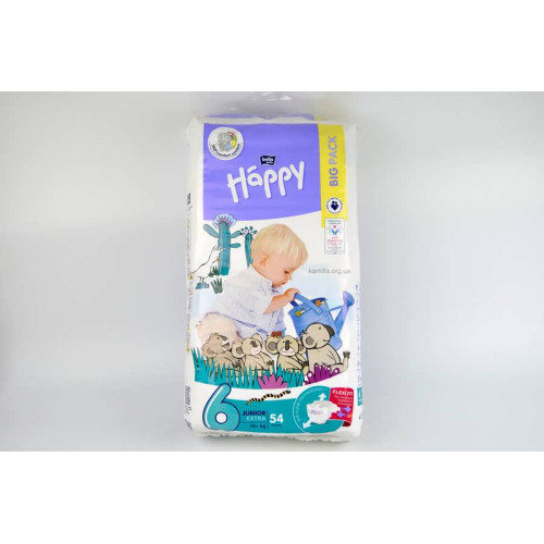 2/Підгузники дитячі Happy Junior Extra №6 16 кг 54 шт