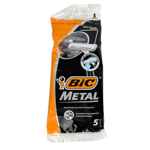 Станки для гоління одноразові Bic Metal 5 шт. 