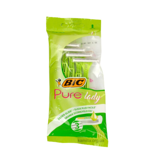 Одноразові станки для гоління Bic Pure Lady 4 шт