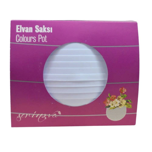 Вазон ELVAN CACTUS №5 1.3л 130х125мм Білий 