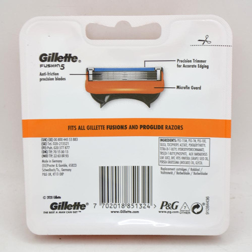Картрідж для гоління Gillette 8шт Фюжон