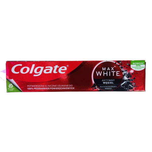 Зубна паста Colgate 75мл Max White Чорне вугілля  