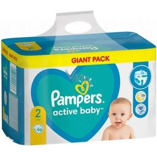 2/Підгузники дитячі Pampers Active Baby №2 96шт 