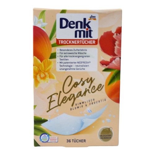 Серветки для прання Denkmit 36шт Elegance