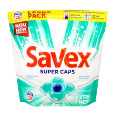 Капсули для прання Savex 28шт Екстра Фреш 