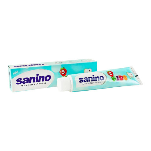 Дитяча зубна паста Sanino 75мл Дбайлива турбота дитячих зубів