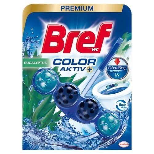 Блок для унітазу Bref Color Aktiv Eucalyptus Blue Water 1 шт.