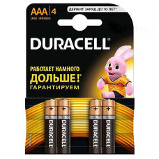 Лужні батарейки Duracell AAA (LR03) MN2400 4 шт