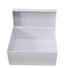 Подарункова коробка 25*32см Біла з кришкою (квадрат)