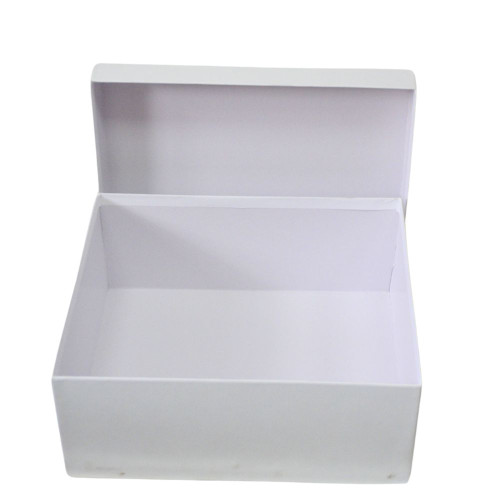 Подарункова коробка 25*32см Біла з кришкою (квадрат)