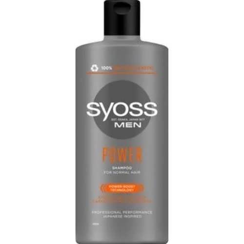 Чоловічий шампунь для волосся Syoss Power 440 мл