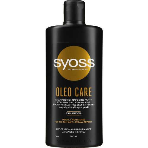 Шампунь для волосся Syoss Oleo для дуже сухого й ламкого волосся 500мл 