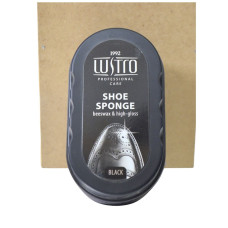 Губка для взуття Lustro 1шт Чорна 