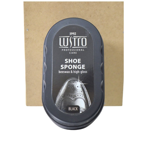 Губка для взуття Lustro 1шт Чорна 