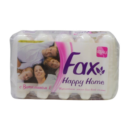 Мило тверде FAX 5*60г Happy Home біле														
