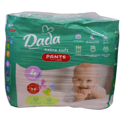 Підгузники-трусики Dada Extra Soft №4 (9–15кг) 32шт Максі