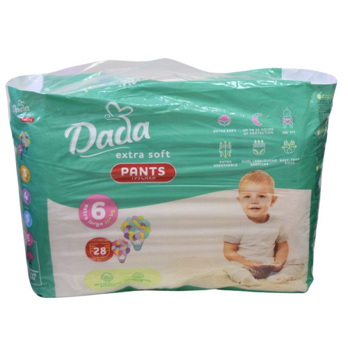 Підгузники-трусики Dada Extra Soft №6 (15+кг) 28шт XL