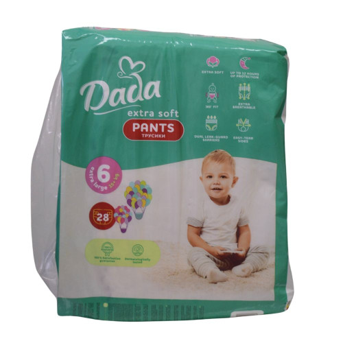 Підгузники-трусики Dada Extra Soft №6 (15+кг) 28шт XL