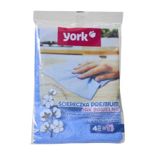 Серветка для прибирання York 4+1шт. PREMIUM бавовна 35*50см 