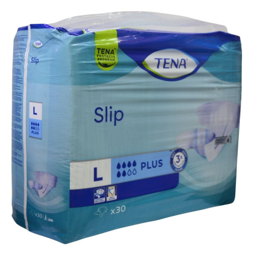 Підгузники для дорослих Tena Slip Plus Large 92-144см дихаючі 30шт														