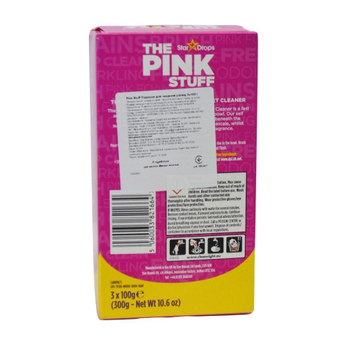 Порошок для чищення унітазу The Pink Stuff 3х100 г											