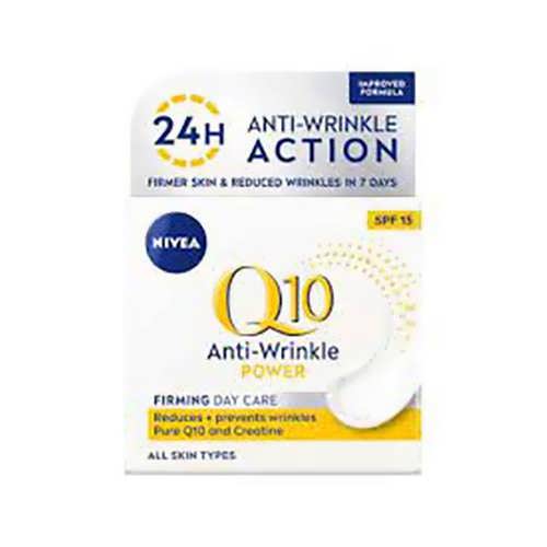 Денний крем для обличчя проти зморщок NIVEA Q10 Power SPF 15, 50 мл