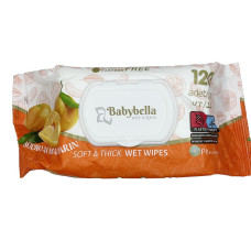 Вологі серветки Babybella 120шт Мандарин