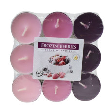 Свічка ароматизована копійка Bispol 18шт Frozen Berries