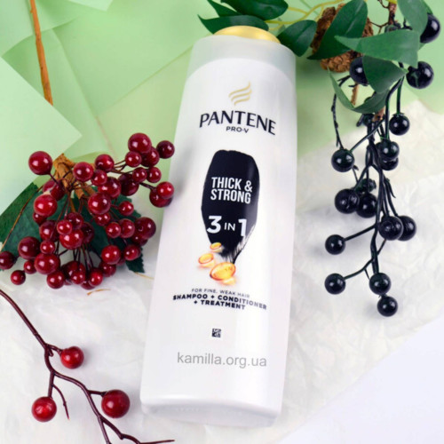 Шампунь для волосся Pantene Густе та міцне 360 мл.