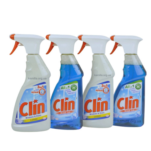 Засіб для миття вікон спрей Clin Lemon 500 мл