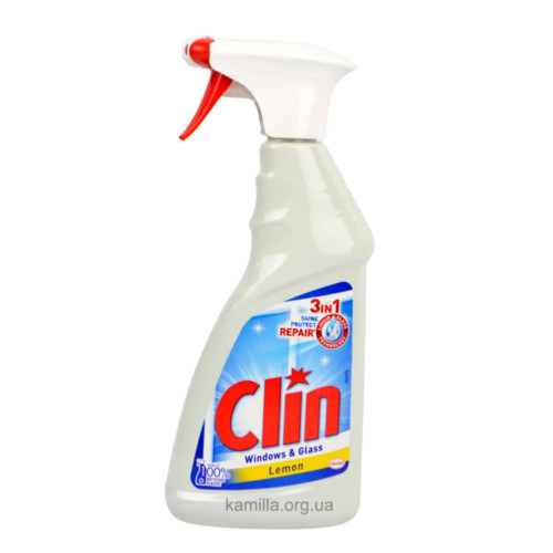 Засіб для миття вікон спрей Clin Lemon 500 мл