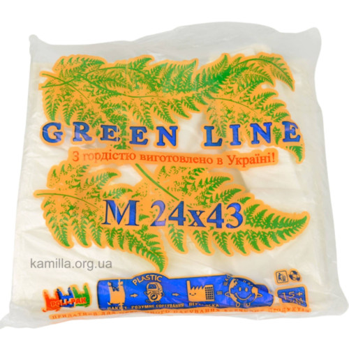Пакет-майка Green Line 24*43 200 шт.