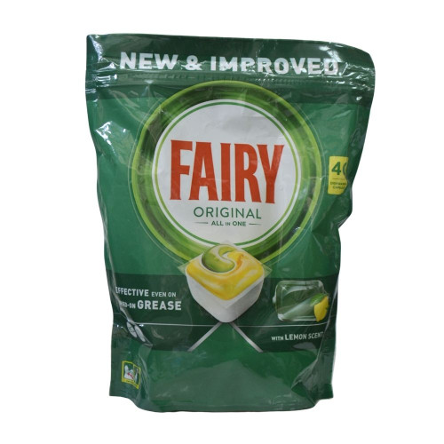 Капсули для посудомийних машин Fairy 40шт Лимон