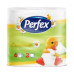 Туалетний папір Perfex 4шт 3-х шаровий Ромашка